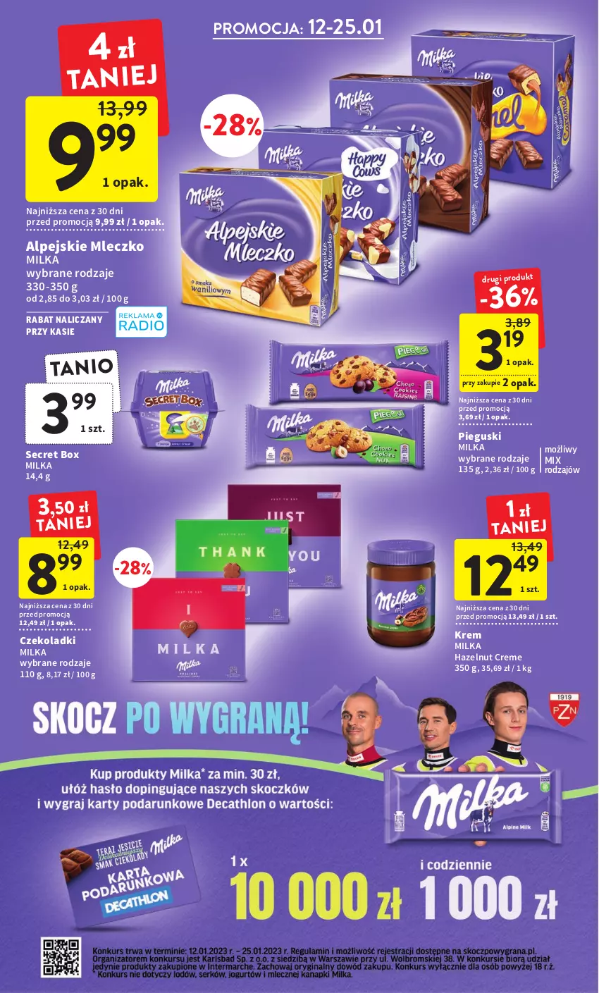 Gazetka promocyjna Intermarche - Gazetka Intermarche - ważna 12.01 do 18.01.2023 - strona 28 - produkty: Milka, Mleczko