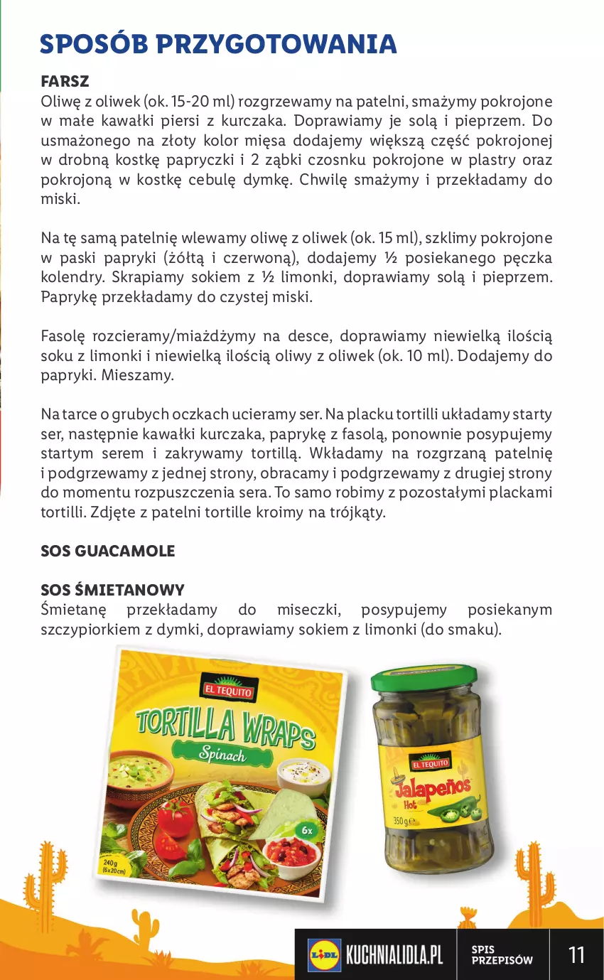 Gazetka promocyjna Lidl - KATALOG MEKSYK - ważna 11.08 do 13.08.2022 - strona 11 - produkty: Amol, Fa, Kawa, Kurczak, Lack, Pieprz, Ser, Sok, Sos