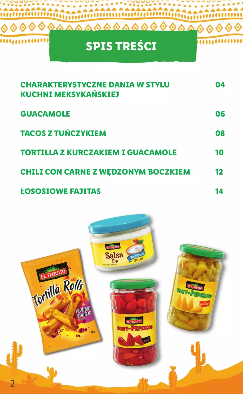 Gazetka promocyjna Lidl - KATALOG MEKSYK - ważna 11.08 do 13.08.2022 - strona 2 - produkty: Amol, Fa, Kurczak, Sos, Tortilla, Tuńczyk