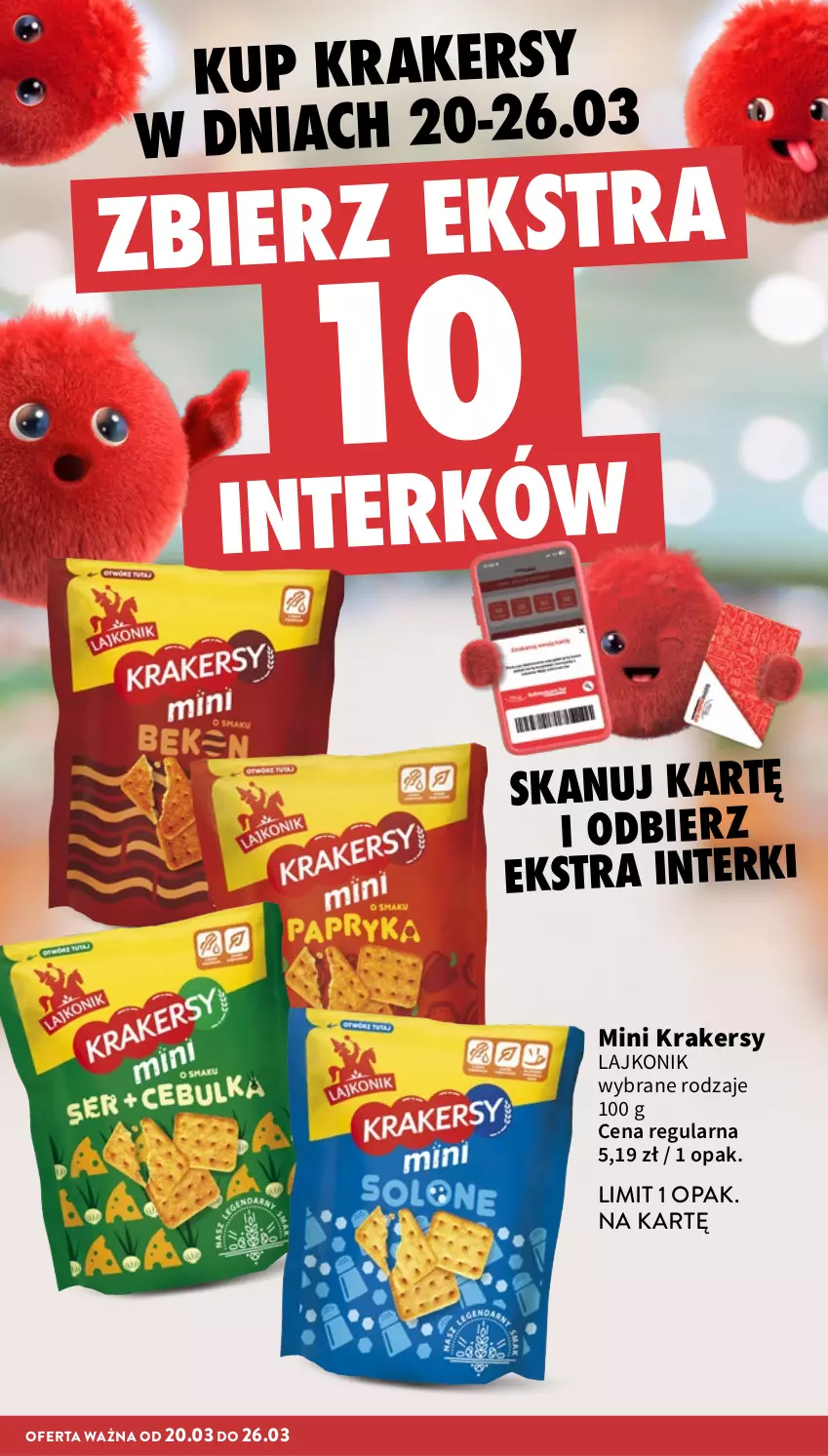 Gazetka promocyjna Intermarche - Gazetka Intermarche - ważna 20.03 do 26.03.2025 - strona 30 - produkty: Krakersy, Lajkonik