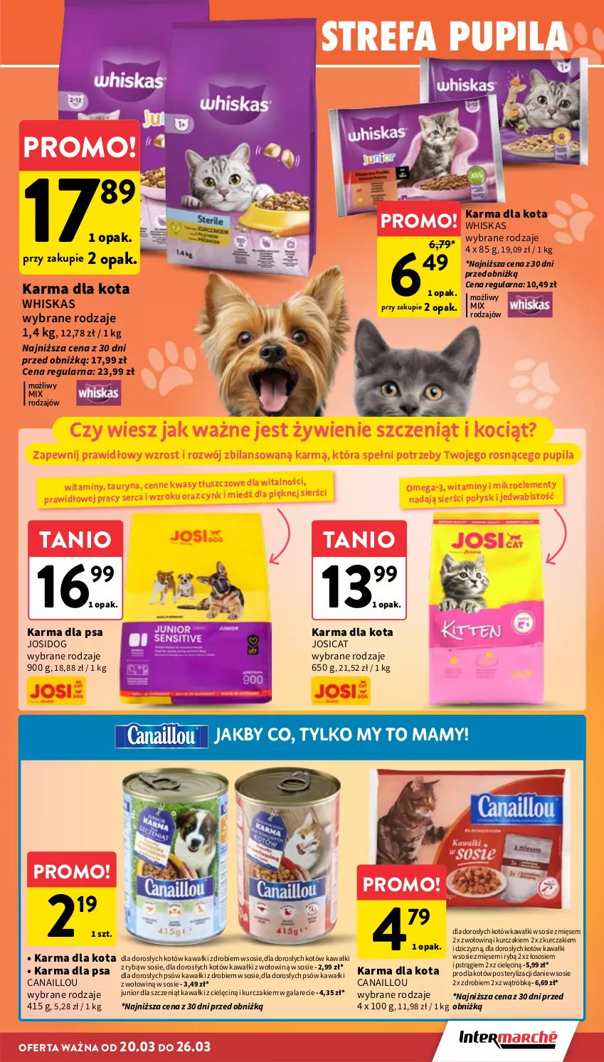 Gazetka promocyjna Intermarche - Gazetka Intermarche - ważna 20.03 do 26.03.2025 - strona 31 - produkty: Canaillou, Cynk, Fa, Gala, Kawa, Koc, Kurczak, Pstrąg, Ser, Sos, Whiskas