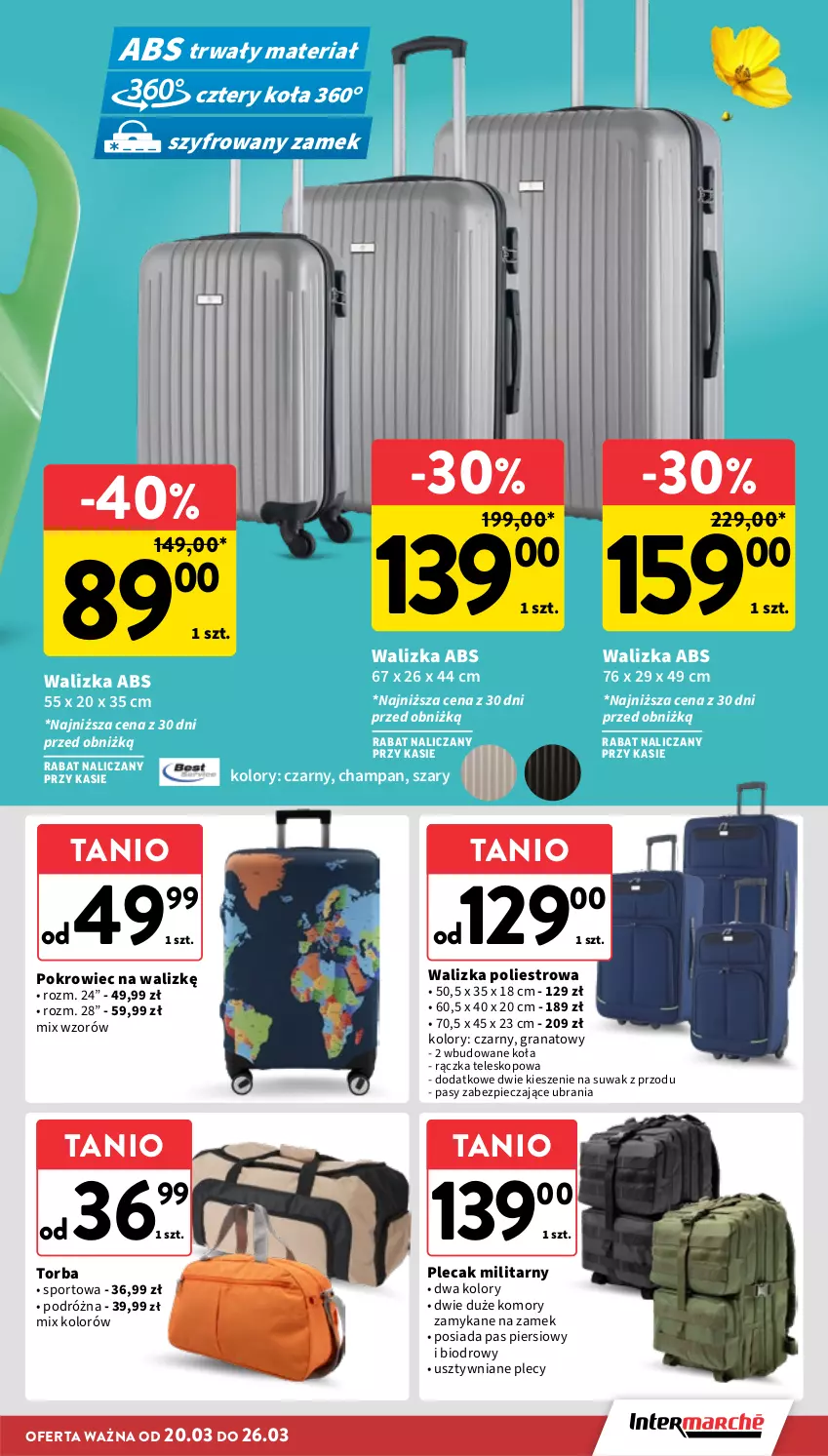 Gazetka promocyjna Intermarche - Gazetka Intermarche - ważna 20.03 do 26.03.2025 - strona 33 - produkty: Gra, Granat, Piec, Plecak, Pokrowiec, Por, Sport, Teleskop, Torba, Ubrania, Walizka