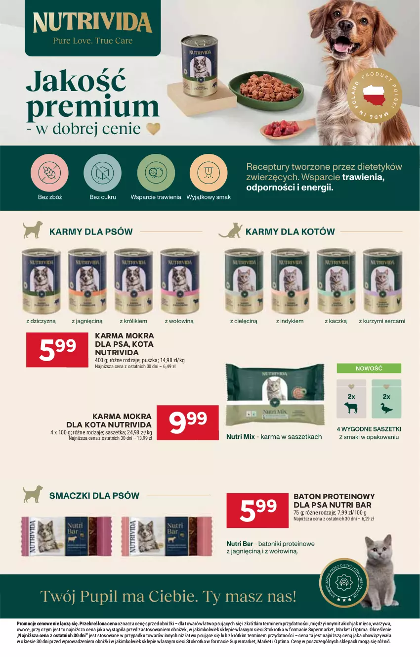 Gazetka promocyjna Stokrotka - Supermarket - ważna 23.07 do 29.07.2026 - strona 43 - produkty: Baton, Mięso, Optima, Owoce, Warzywa