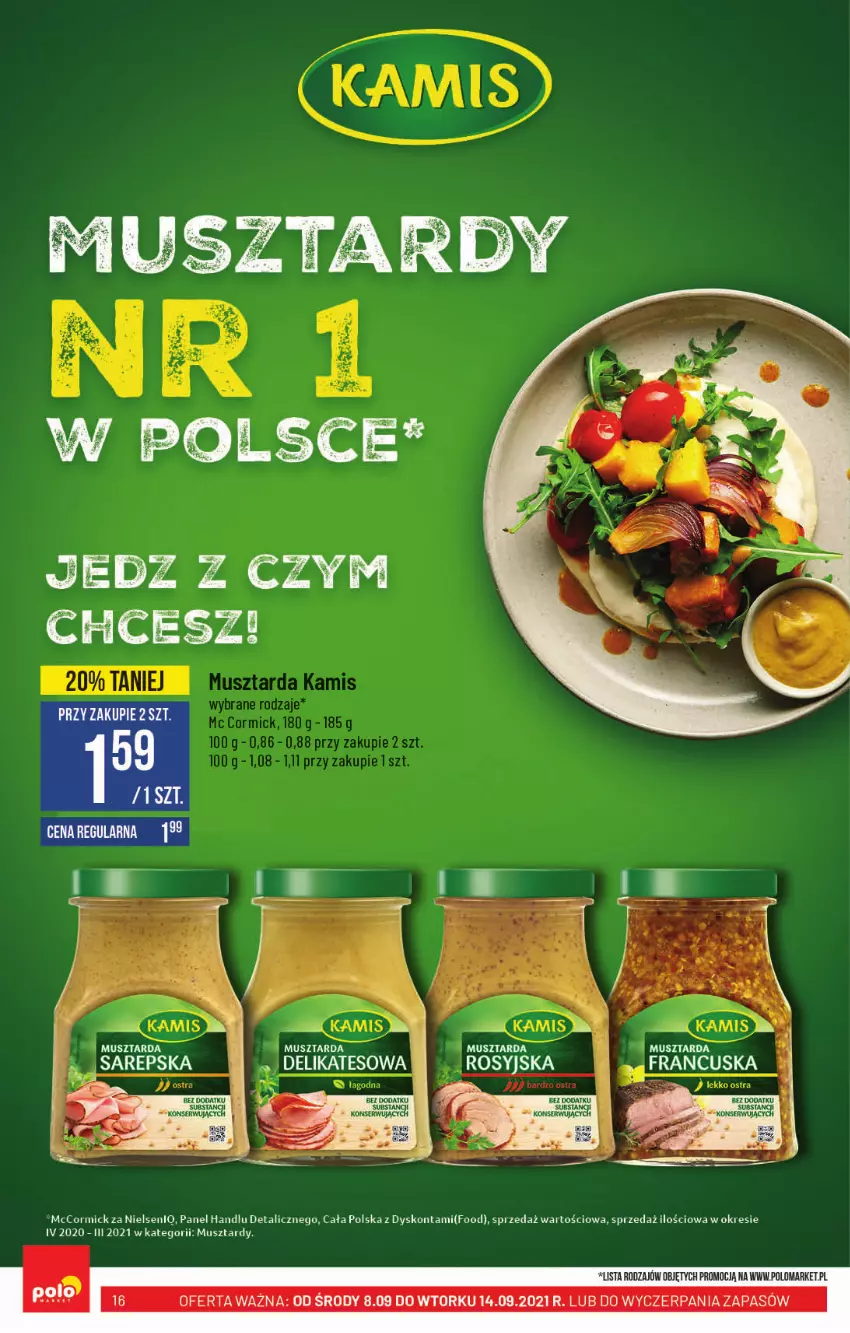 Gazetka promocyjna PoloMarket - Gazetka pomocyjna - ważna 08.09 do 14.09.2021 - strona 16 - produkty: Mus, Musztarda