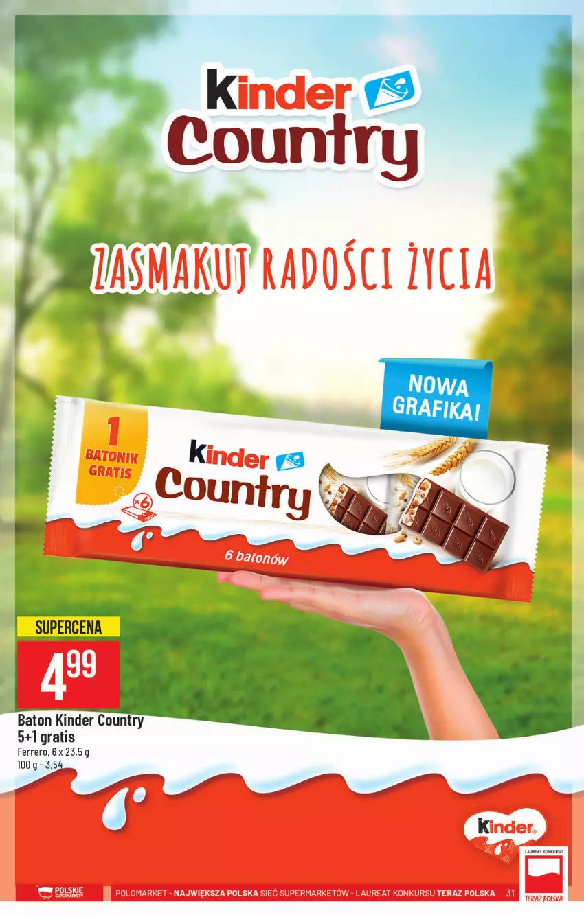 Gazetka promocyjna PoloMarket - Gazetka pomocyjna - ważna 08.09 do 14.09.2021 - strona 31 - produkty: Baton, Ferrero, Gra, Kinder, Laur, Tera