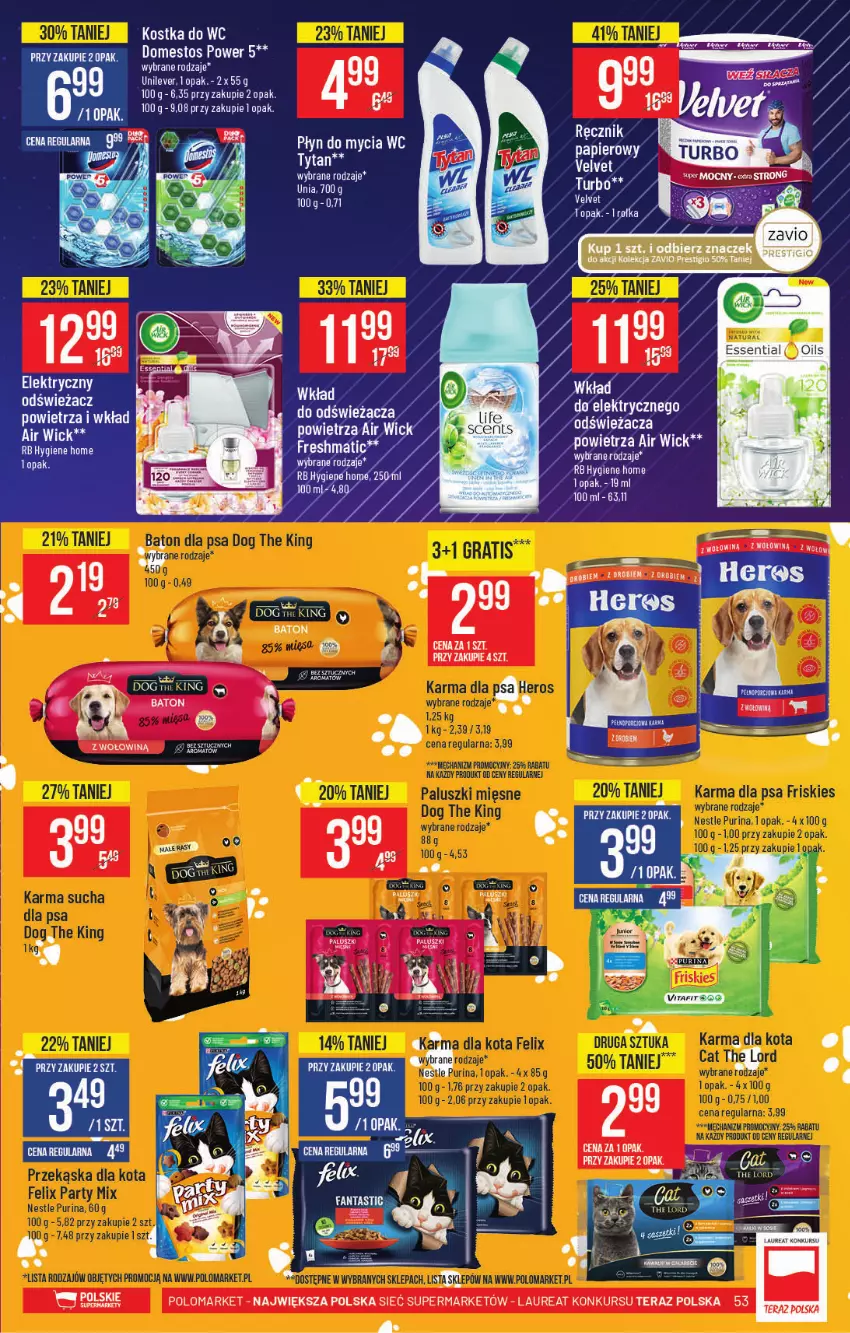 Gazetka promocyjna PoloMarket - Gazetka pomocyjna - ważna 08.09 do 14.09.2021 - strona 53 - produkty: Baton, Domestos, Fa, Kostka do wc, Laur, Płyn do mycia, Tera