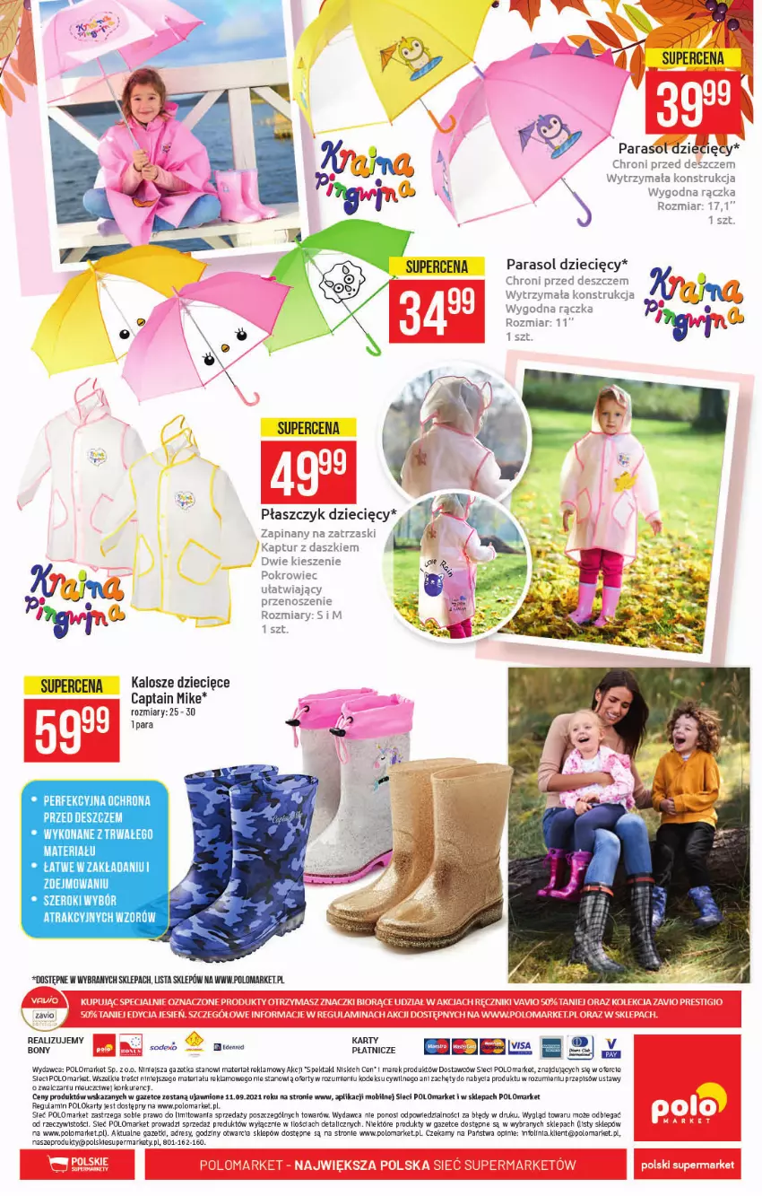 Gazetka promocyjna PoloMarket - Gazetka pomocyjna - ważna 08.09 do 14.09.2021 - strona 59 - produkty: Dres, Dzieci, Fa, Mobil, Parasol, Płaszcz, Pokrowiec