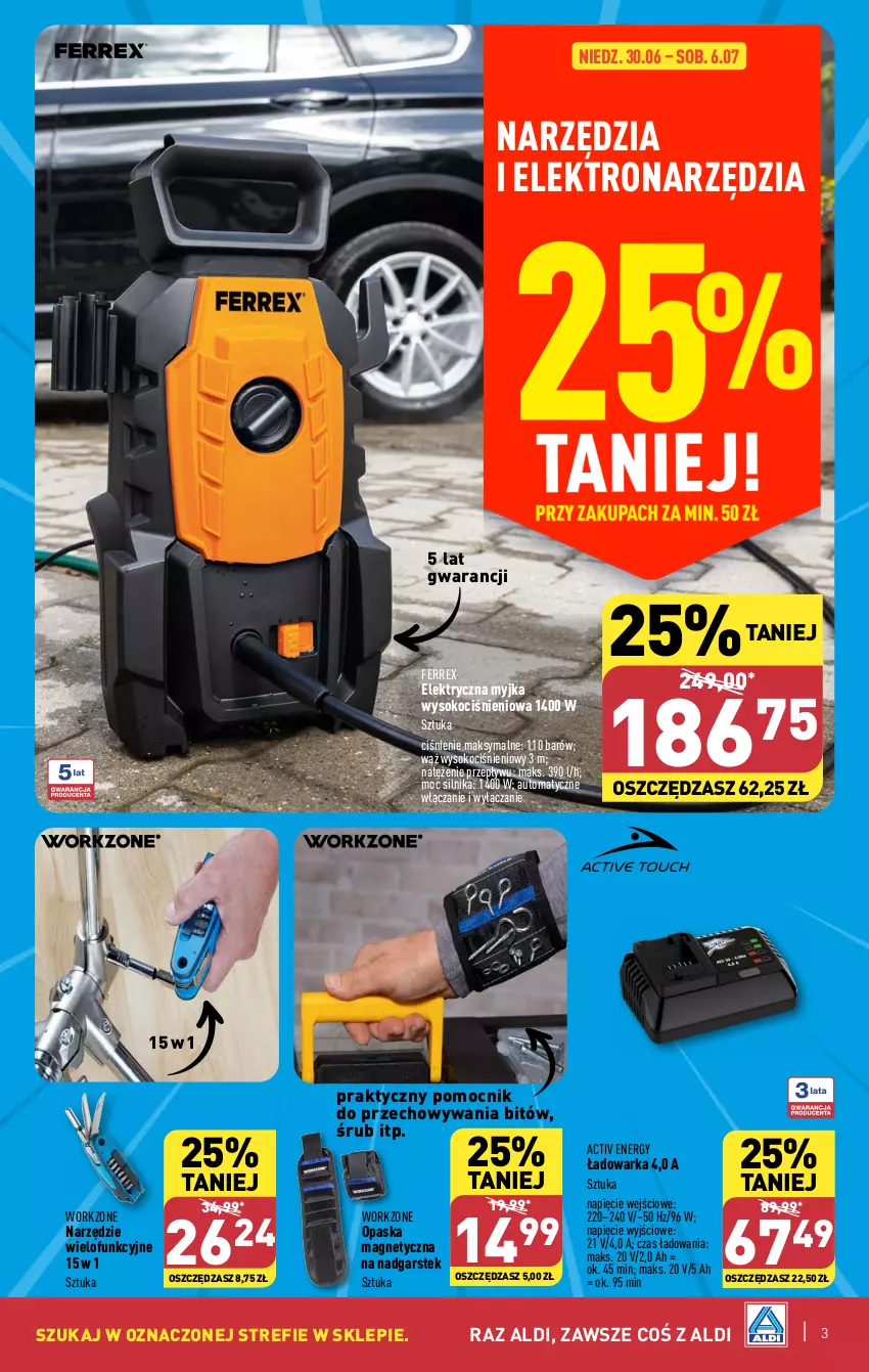 Gazetka promocyjna Aldi - Artykuły przemysłowe i tekstylia - ważna 01.07 do 06.07.2024 - strona 3 - produkty: Koc, Opaska, Sok, Stek, Warka