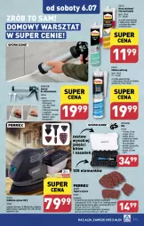 Gazetka promocyjna Aldi - Artykuły przemysłowe i tekstylia - Gazetka - ważna od 06.07 do 06.07.2024 - strona 13 - produkty: Sok, Por, Gra, Papier, Silikon sanitarny, Klej, Pojemnik, Wkręt, Haczyk, Szlifierka, Papier ścierny