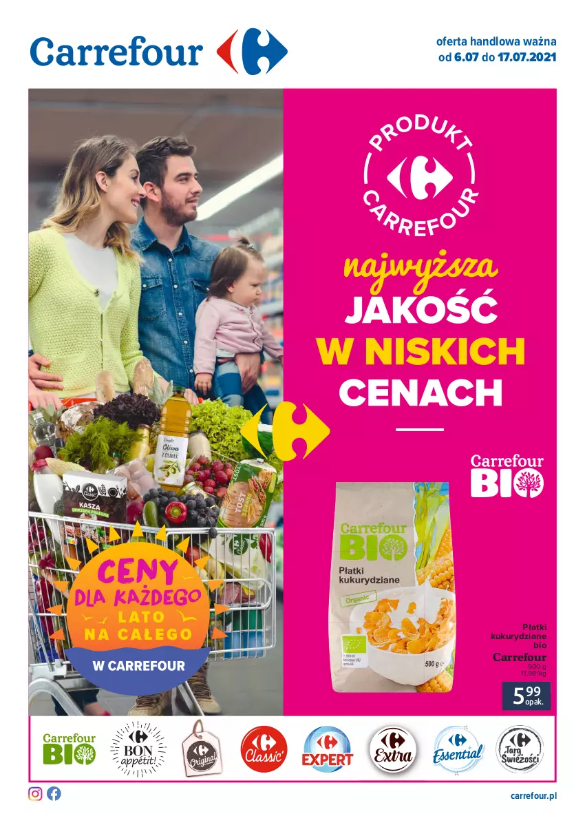 Gazetka promocyjna Carrefour - Gazetka Produkt Carrefour - ważna 05.07 do 17.07.2021 - strona 1