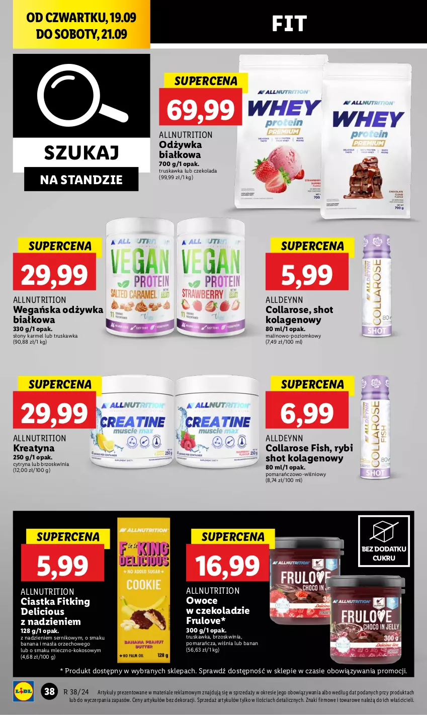 Gazetka promocyjna Lidl - GAZETKA - ważna 19.09 do 21.09.2024 - strona 40 - produkty: Ciastka, Czekolada, Kokos, Kolagen, Odżywka, Owoce, Ser