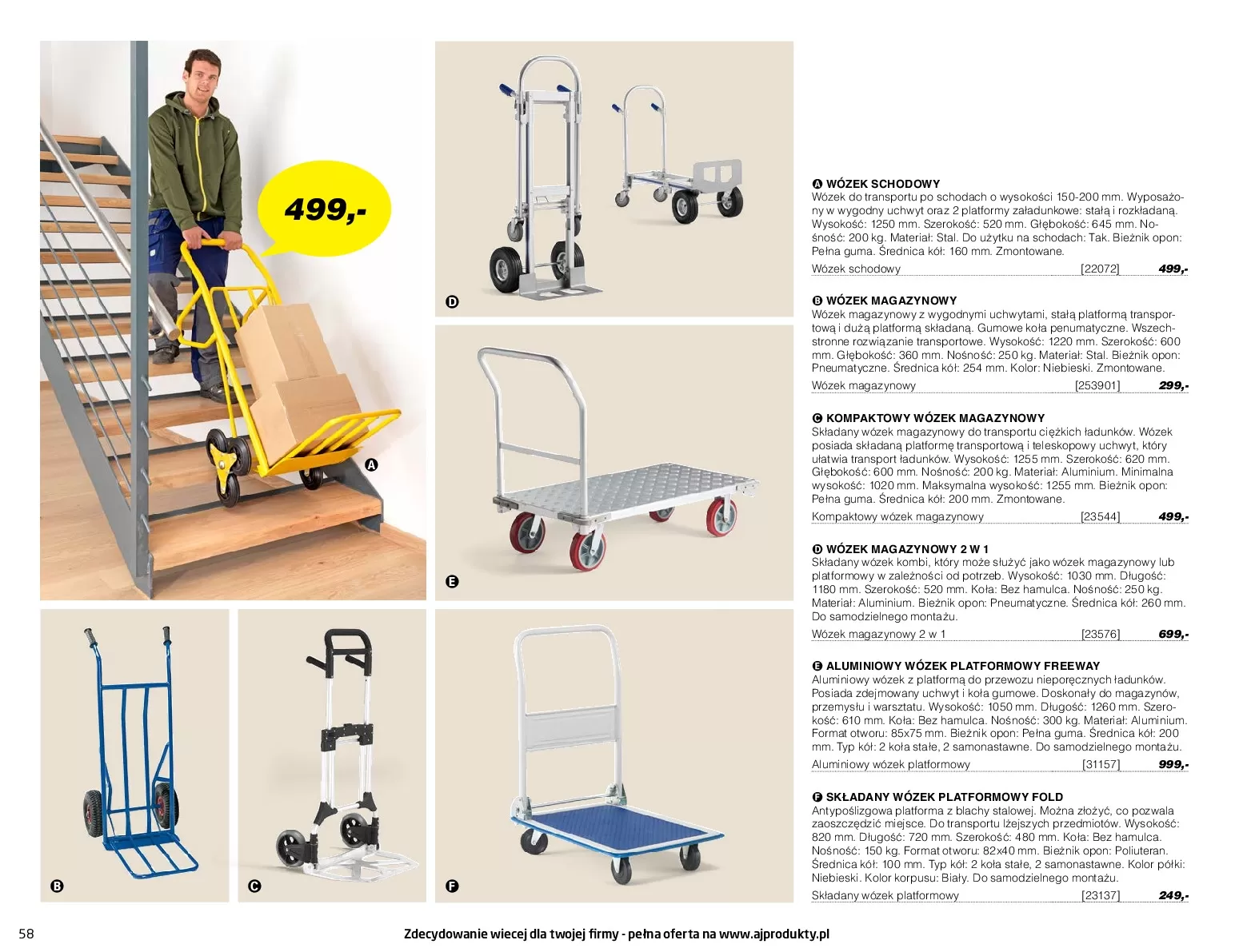 Gazetka promocyjna AJ Produkty - Biuro, Przemysł, Magazyna - ważna 01.01 do 31.12.2020 - strona 58