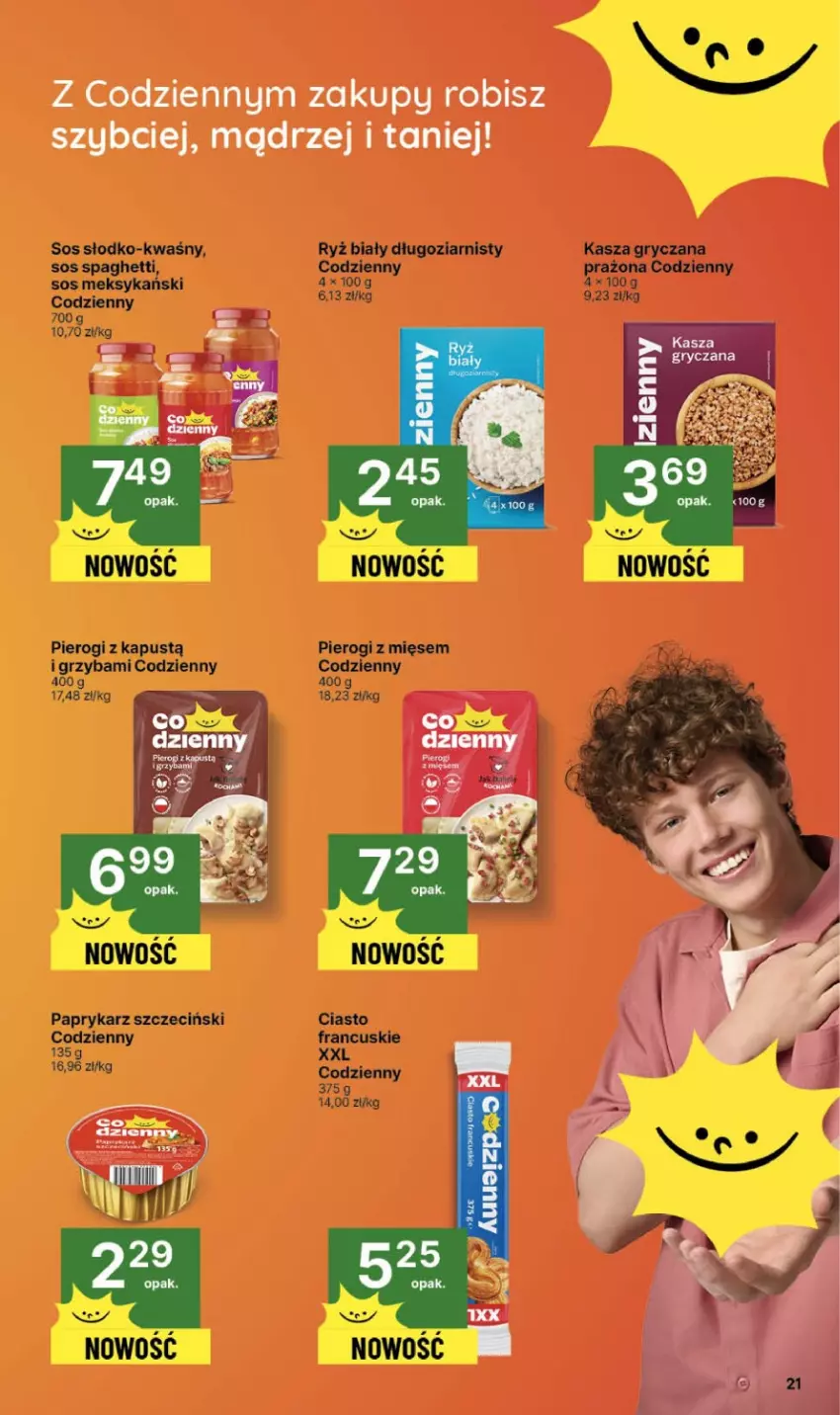 Gazetka promocyjna Delikatesy Centrum - Franczyza DC44 Czwartek - ważna 30.10 do 05.11.2025 - strona 21 - produkty: Gry, Kapustą, Kasza, Kasza gryczana, Papryka, Paprykarz, Paprykarz szczeciński, Pierogi, Ryż, Ryż biały, Sos, Spaghetti