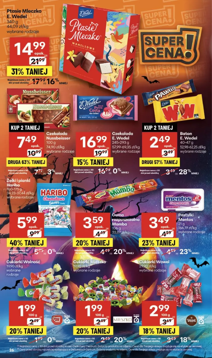 Gazetka promocyjna Delikatesy Centrum - Franczyza DC44 Czwartek - ważna 30.10 do 05.11.2025 - strona 26 - produkty: Czekolada, Hama, Haribo