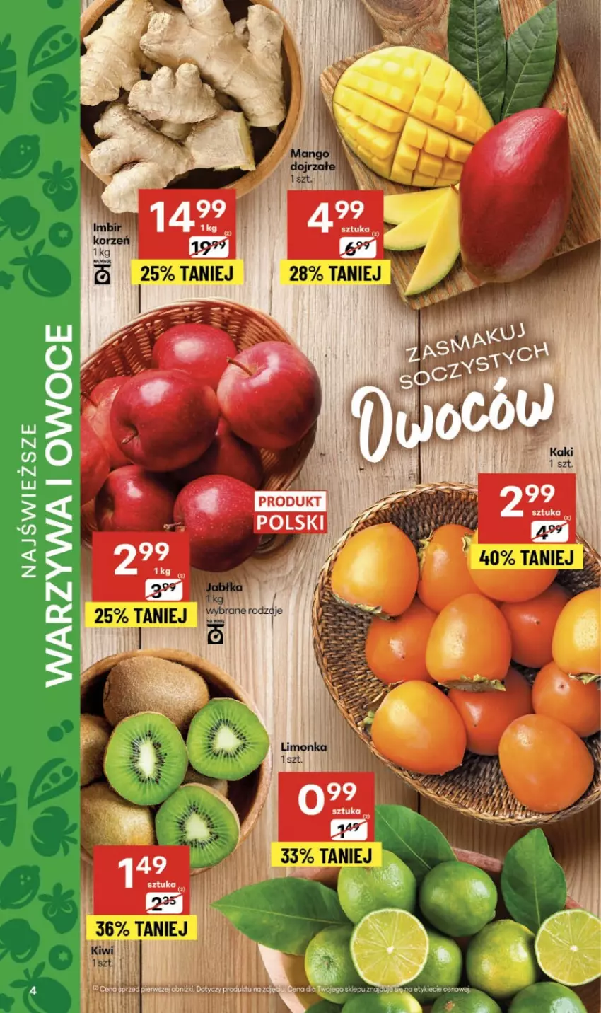 Gazetka promocyjna Delikatesy Centrum - Franczyza DC44 Czwartek - ważna 30.10 do 05.11.2025 - strona 4 - produkty: Owoce, Warzywa, Warzywa i owoce