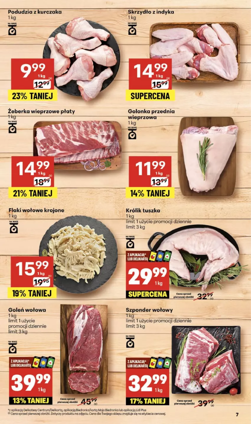 Gazetka promocyjna Delikatesy Centrum - Franczyza DC44 Czwartek - ważna 30.10 do 05.11.2025 - strona 7 - produkty: Dron, Flaki, Flaki wołowe, Królik, Kurczak, Rum, Szponder wołowy, Tusz