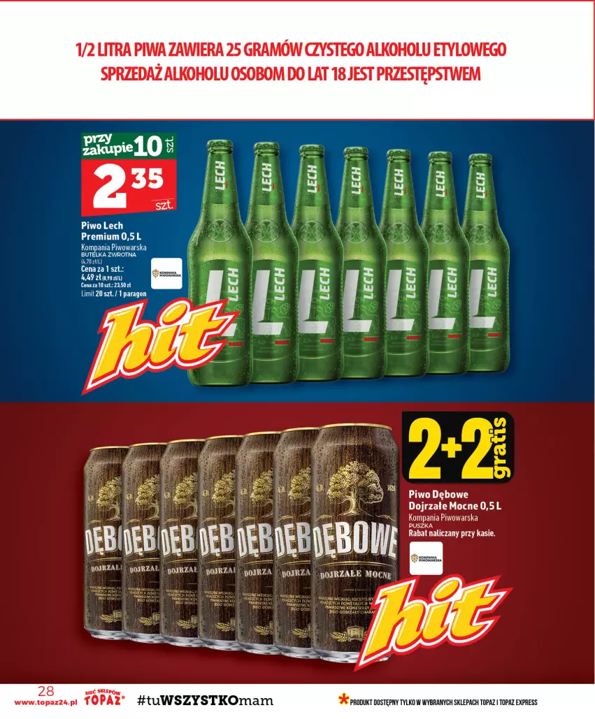 Gazetka promocyjna Topaz - Gazetka - ważna 20.08 do 26.08.2026 - strona 28 - produkty: Gra, Piwa, Piwo, Top