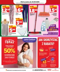 Gazetka promocyjna Topaz - Gazetka - Gazetka - ważna od 26.08 do 26.08.2026 - strona 39 - produkty: Teleskop, Top, Mop, Gin, Majtki, Szczotka, Kosz, Koszulka, Wkład do mopa, Candy