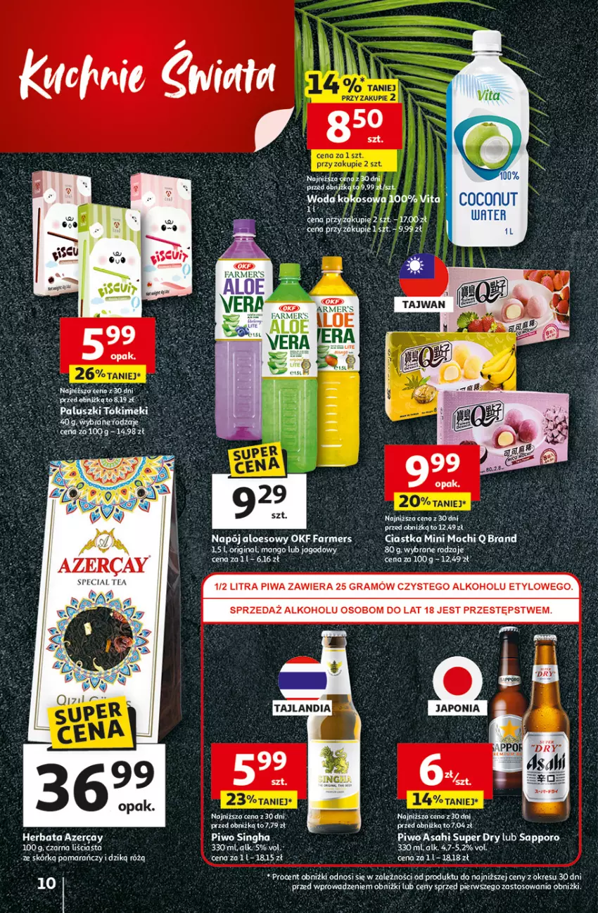 Gazetka promocyjna Auchan - Gazetka 30 Lat Hipermarket Auchan - ważna 29.01 do 04.02.2026 - strona 10 - produkty: Asahi, Ciastka, Fa, Gin, Gra, Mango, Napój, Piwa, Piwo, Por, Woda