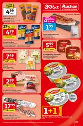 Gazetka promocyjna Auchan - Gazetka 30 Lat Hipermarket Auchan - Gazetka - ważna od 04.02 do 04.02.2026 - strona 21 - produkty: Pierogi, Krakus, Sok, Gra, Salami, Sokołów, Bell, Parówki, Szynka, Tarczyński, Boczek, Kabanos