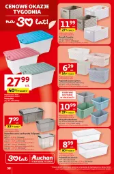 Gazetka promocyjna Auchan - Gazetka 30 Lat Hipermarket Auchan - Gazetka - ważna od 04.02 do 04.02.2026 - strona 38 - produkty: Pur, Kosz, Pojemnik, Obuwie