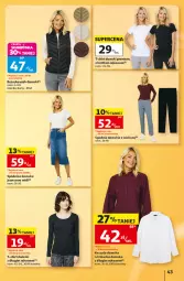 Gazetka promocyjna Auchan - Gazetka 30 Lat Hipermarket Auchan - Gazetka - ważna od 09.09 do 09.09.2026 - strona 43 - produkty: Spódnica, Kosz, T-shirt, Koszula, Spodnie