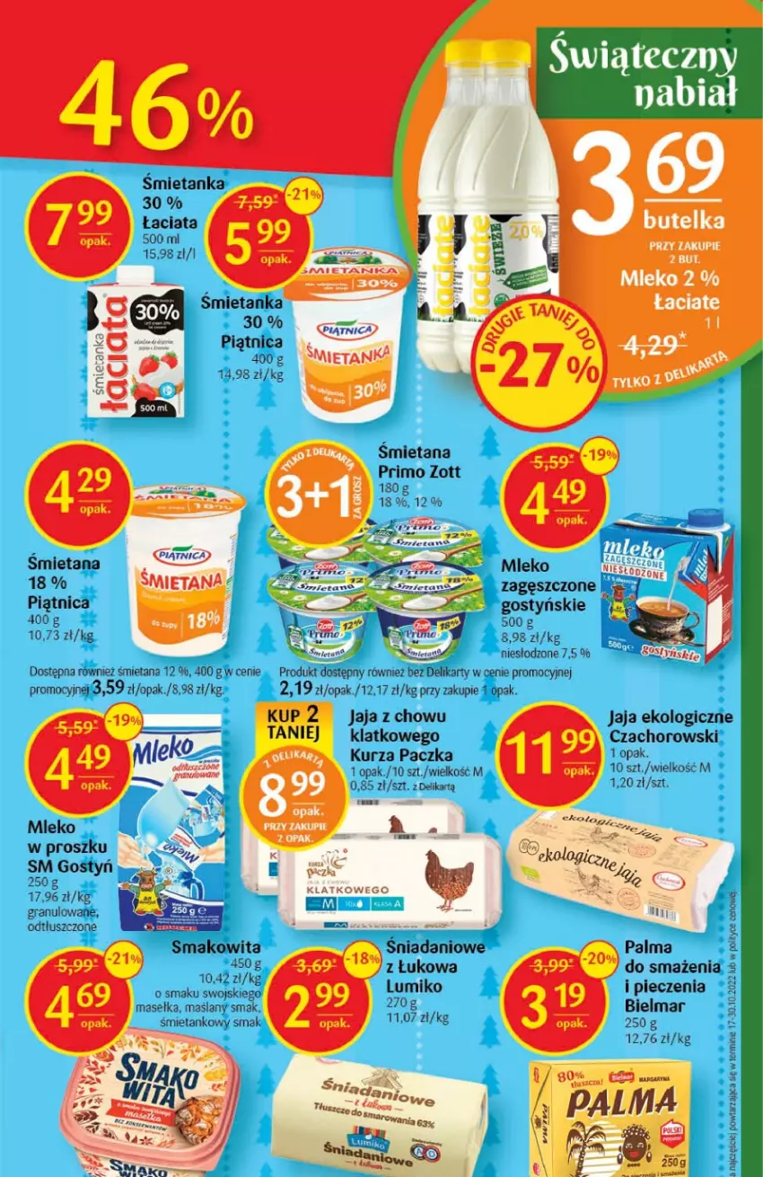 Gazetka promocyjna Delikatesy Centrum - Gazetka DC49 - ważna 15.12 do 26.12.2022 - strona 15 - produkty: Danio, Gra, Jaja, Mleko, Palma, Piątnica, Piec, Smakowita, Zott