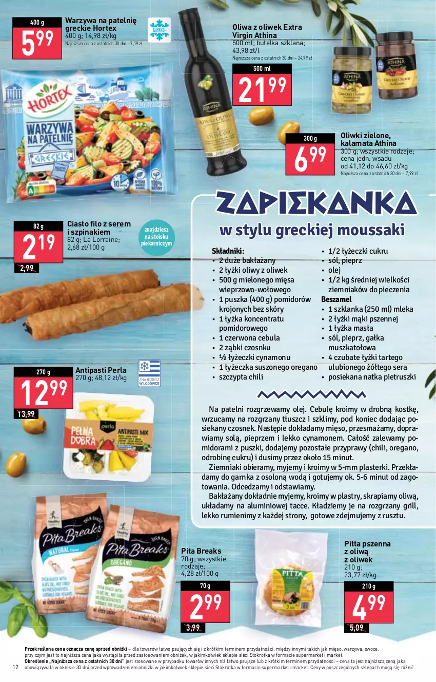 Gazetka promocyjna Stokrotka - Supermarket - ważna 25.05 do 31.05.2023 - strona 14 - produkty: Cebula, Czosnek, Gałka, Gin, Grill, Hortex, LANA, Mięso, Mus, Natka pietruszki, Olej, Oliwa z oliwek, Oliwki, Oliwki zielone, Owoce, Piec, Pieprz, Plasterki, Przyprawy, Rum, Ser, Sól, Szklanka, Szpinak, Warzywa, Zapiekanka, Ziemniaki