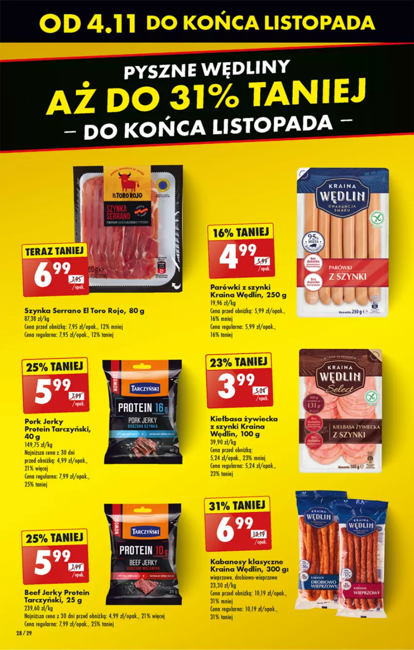 Gazetka promocyjna Biedronka - Od poniedzialku - ważna 04.11 do 09.11.2024 - strona 32 - produkty: Jerky, Kiełbasa, Por, Szynka, Top