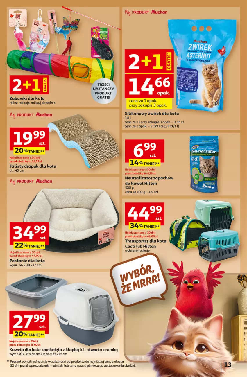 Gazetka promocyjna Auchan - Gazetka 30 Lat Hipermarket Auchan - ważna 12.02 do 18.02.2026 - strona 13 - produkty: Drapak, Fa, Gra, Kuweta, Por, Sport, Tran