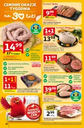 Gazetka promocyjna Auchan - Gazetka 30 Lat Hipermarket Auchan - Gazetka - ważna od 18.02 do 18.02.2026 - strona 16 - produkty: Kurczak, Mięso mielone, Lion, Przyprawy, Burger, Kiełbasa biała, Golonka wieprzowa, Kiełbasa, Mięso