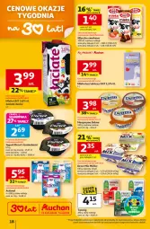 Gazetka promocyjna Auchan - Gazetka 30 Lat Hipermarket Auchan - Gazetka - ważna od 18.02 do 18.02.2026 - strona 18 - produkty: Ser, Mleko bez laktozy, Borówka, Jogurt, Actimel, Mleczko, Margaryna, Delma, Deser, Mleko