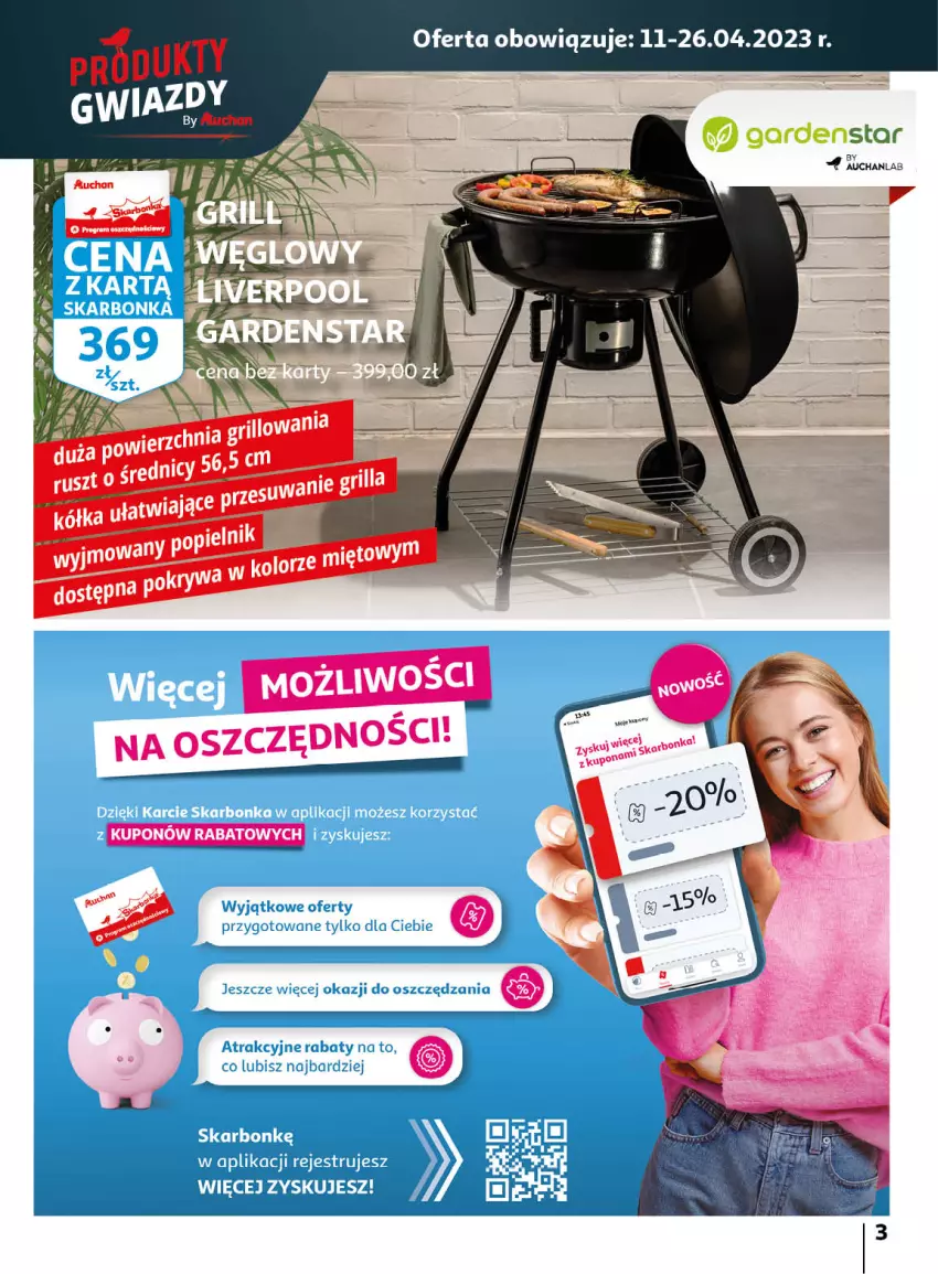 Gazetka promocyjna Auchan - Gazetka Wiosenne korzyści Hipermarket Auchan - ważna 20.04 do 26.04.2023 - strona 3