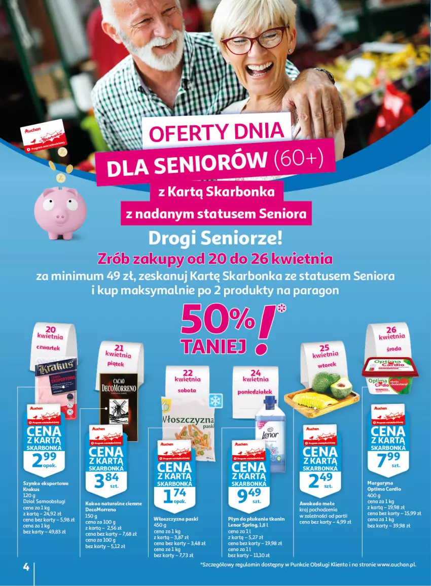 Gazetka promocyjna Auchan - Gazetka Wiosenne korzyści Hipermarket Auchan - ważna 20.04 do 26.04.2023 - strona 4