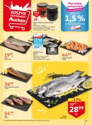 Gazetka promocyjna Auchan - Gazetka Wiosenne korzyści Hipermarket Auchan - Gazetka - ważna od 26.04 do 26.04.2023 - strona 7 - produkty: Sos, Kawa, Karp, Pstrąg, Kawior