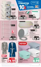 Gazetka promocyjna Kaufland - OFERTA TYGODNIA - Gazetka - ważna od 21.07 do 21.07.2021 - strona 43 - produkty: Gra, Deska sedesowa, Organizer, Kosz, Pojemnik, Regał, Szafka, Szlafrok, Szafka łazienkowa, Listwa