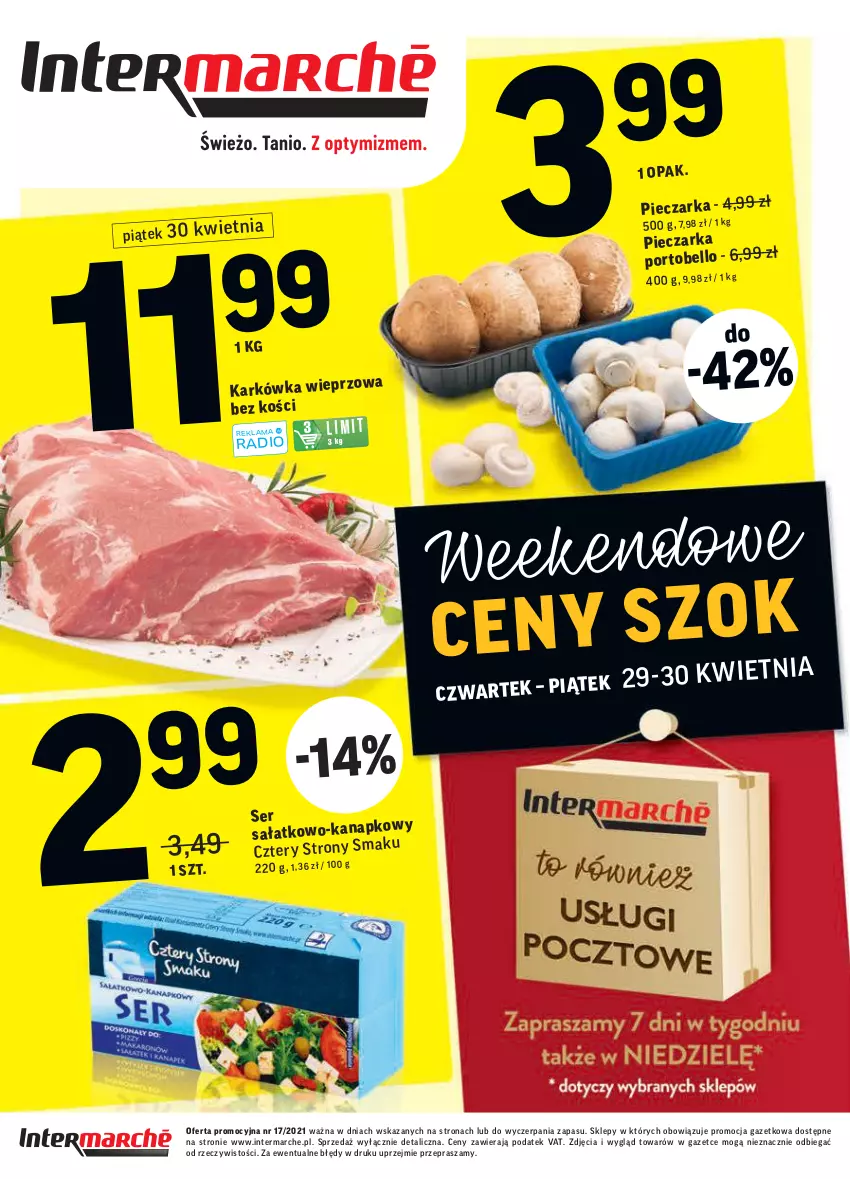 Gazetka promocyjna Intermarche - Grill majowy - ważna 27.04 do 04.05.2021 - strona 40 - produkty: Bell, Piec, Pieczarka, Por, Portobello, Sałat, Ser