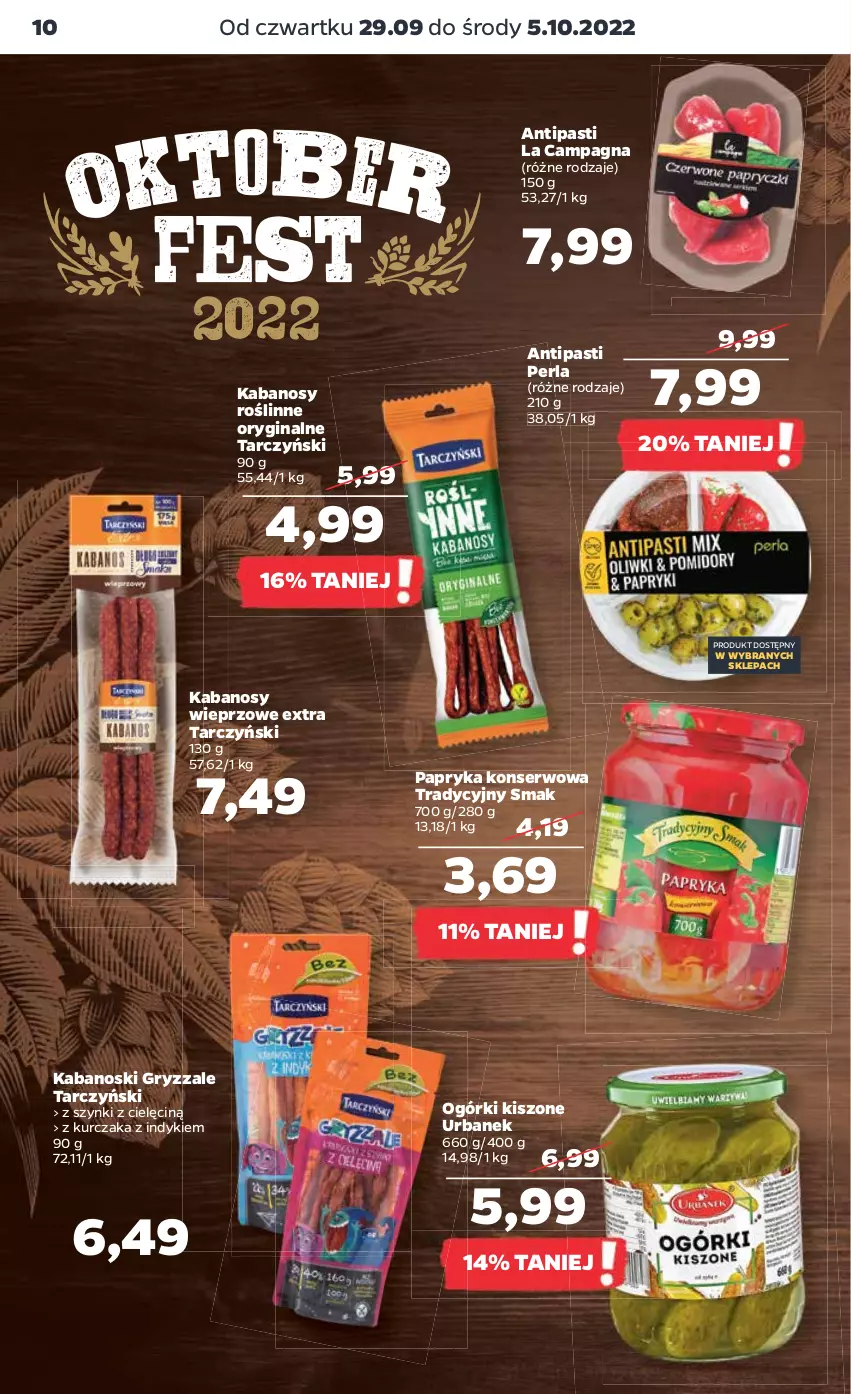 Gazetka promocyjna Netto - Artykuły spożywcze - ważna 29.09 do 05.10.2022 - strona 10 - produkty: Gin, Gry, Kabanos, Kurczak, Papryka, Ser, Tarczyński