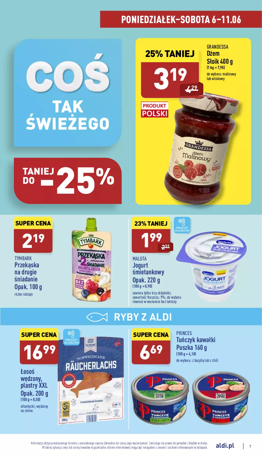 Gazetka promocyjna Aldi - Pełny katalog - ważna 06.06 do 11.06.2022 - strona 7 - produkty: Bazyl, Dżem, Gra, Jogurt, Kawa, Tuńczyk, Tymbark