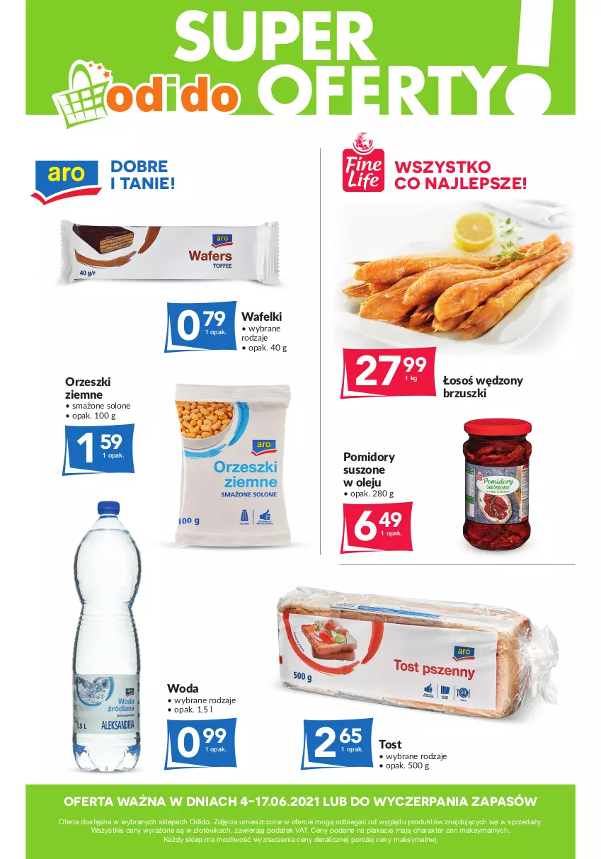 Gazetka promocyjna Odido - Super oferty! - ważna 04.06 do 17.06.2021 - strona 1 - produkty: Olej, Orzeszki, Orzeszki ziemne, Pomidory, Woda