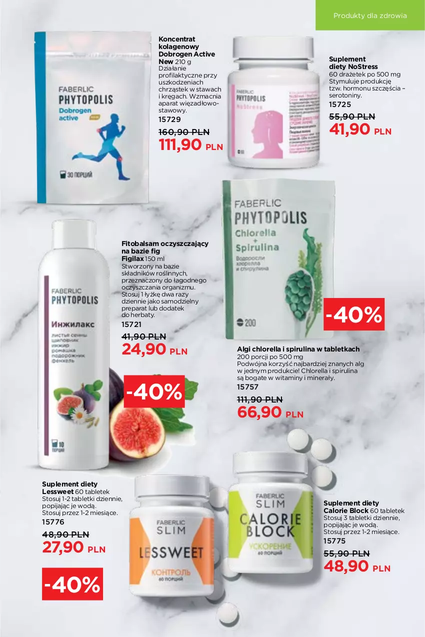 Gazetka promocyjna Faberlic - Gazetka - ważna 06.12 do 26.12.2021 - strona 223 - produkty: Figi, Kolagen, LG, Por, Ser, Stek, Suplement diety, Tablet