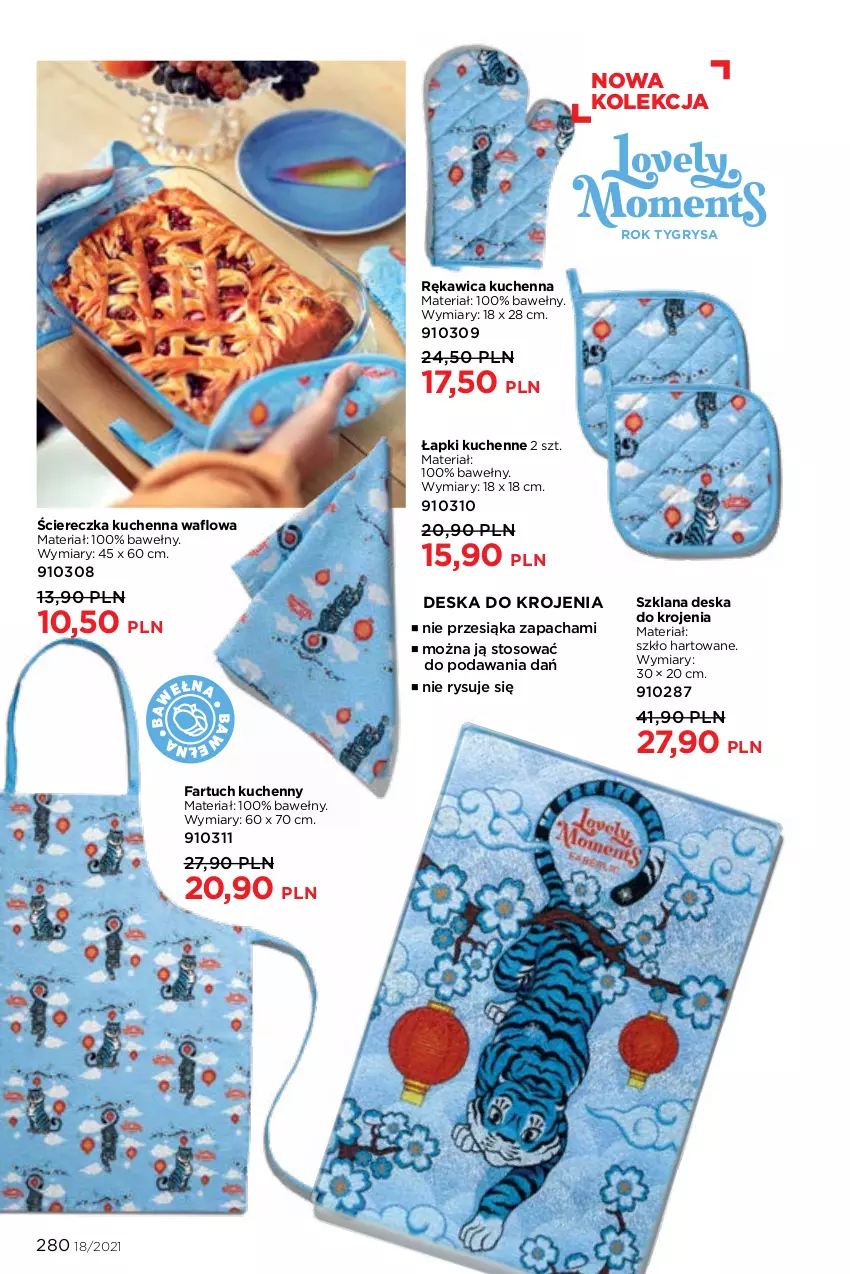 Gazetka promocyjna Faberlic - Gazetka - ważna 06.12 do 26.12.2021 - strona 280 - produkty: Deska do krojenia, Fa, Fartuch kuchenny, Gry, LANA, Rękawica kuchenna