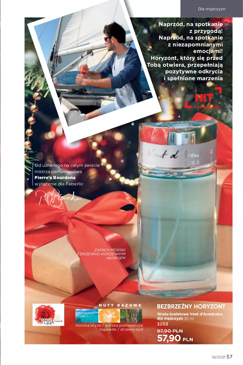 Gazetka promocyjna Faberlic - Gazetka - ważna 06.12 do 26.12.2021 - strona 57 - produkty: Avent, Bryza, Fa, Nuty, Perfum, Woda, Woda toaletowa