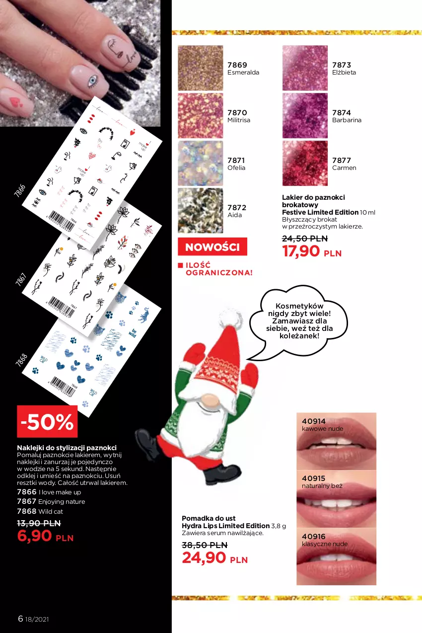 Gazetka promocyjna Faberlic - Gazetka - ważna 06.12 do 26.12.2021 - strona 6 - produkty: 5 Sekund, Gra, Klej, Lakier, Lakier do paznokci, Rum, Ser, Serum