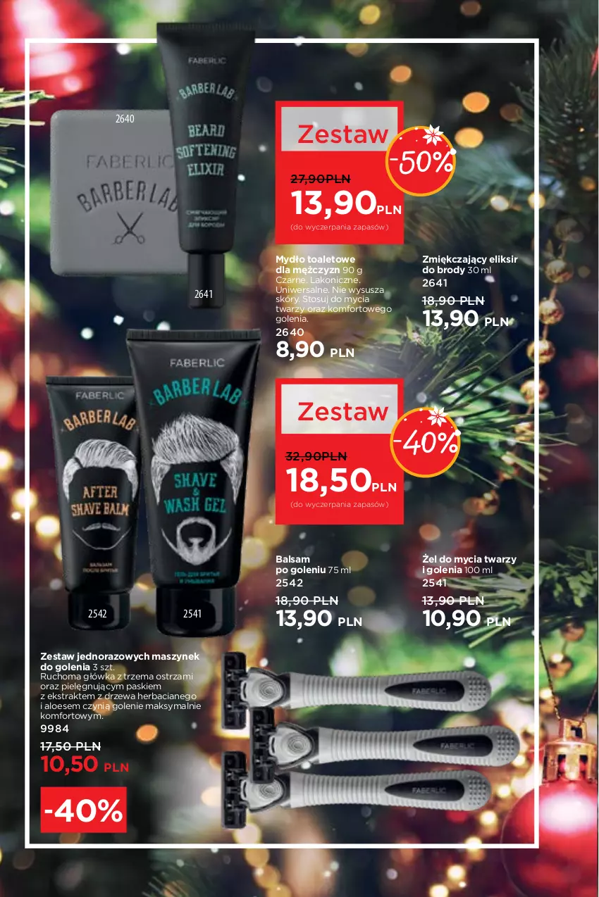 Gazetka promocyjna Faberlic - Gazetka - ważna 06.12 do 26.12.2021 - strona 60 - produkty: Balsam po goleniu, Mydło