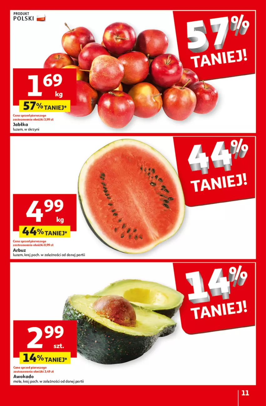 Gazetka promocyjna Auchan - Gazetka Aktywność na świeżym powietrzu! Hipermarket Auchan - ważna 11.04 do 17.04.2024 - strona 11 - produkty: Arbuz