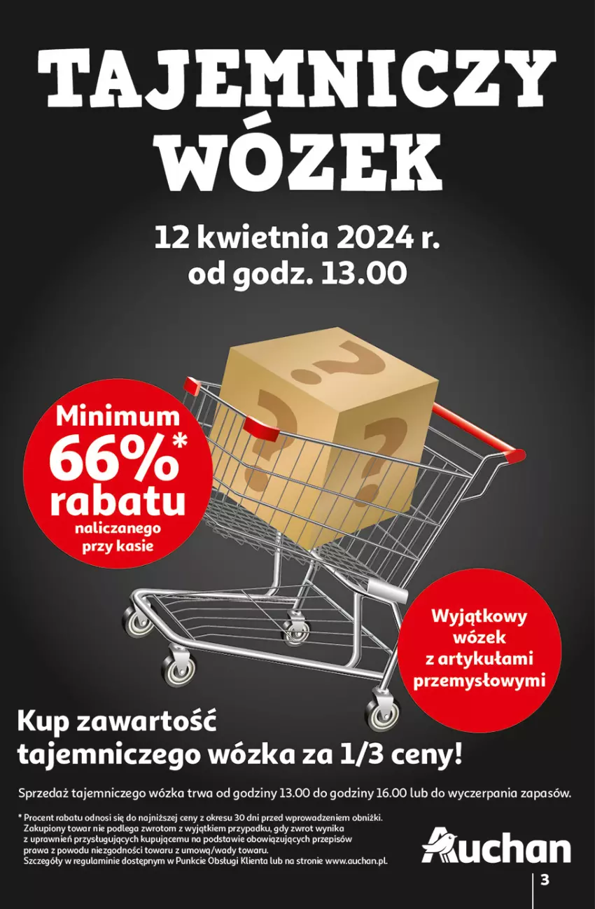 Gazetka promocyjna Auchan - Gazetka Aktywność na świeżym powietrzu! Hipermarket Auchan - ważna 11.04 do 17.04.2024 - strona 3 - produkty: Wózek