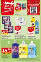 Gazetka promocyjna Auchan - Gazetka Aktywność na świeżym powietrzu! Hipermarket Auchan - Gazetka - ważna od 17.04 do 17.04.2024 - strona 38 - produkty: Domestos, Coccolino, Pampers, Bell, Majtki, Płyn do płukania, Chusteczki, Zmywaki kuchenne, Płyn do wc, Bella, Pieluchomajtki