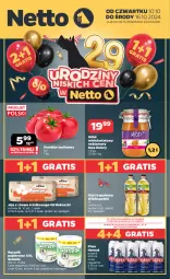 Gazetka promocyjna Netto - Artykuły spożywcze - Gazetka - ważna od 16.10 do 16.10.2024 - strona 1 - produkty: Piwa, Piwo, Gra, Papier, Jaja, Kosz, Ręcznik, Miód, Olej rzepakowy, Harnaś, Olej, Pomidor malinowy, Nektar, Kokos