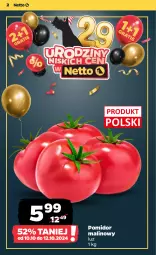 Gazetka promocyjna Netto - Artykuły spożywcze - Gazetka - ważna od 16.10 do 16.10.2024 - strona 2 - produkty: Pomidor malinowy